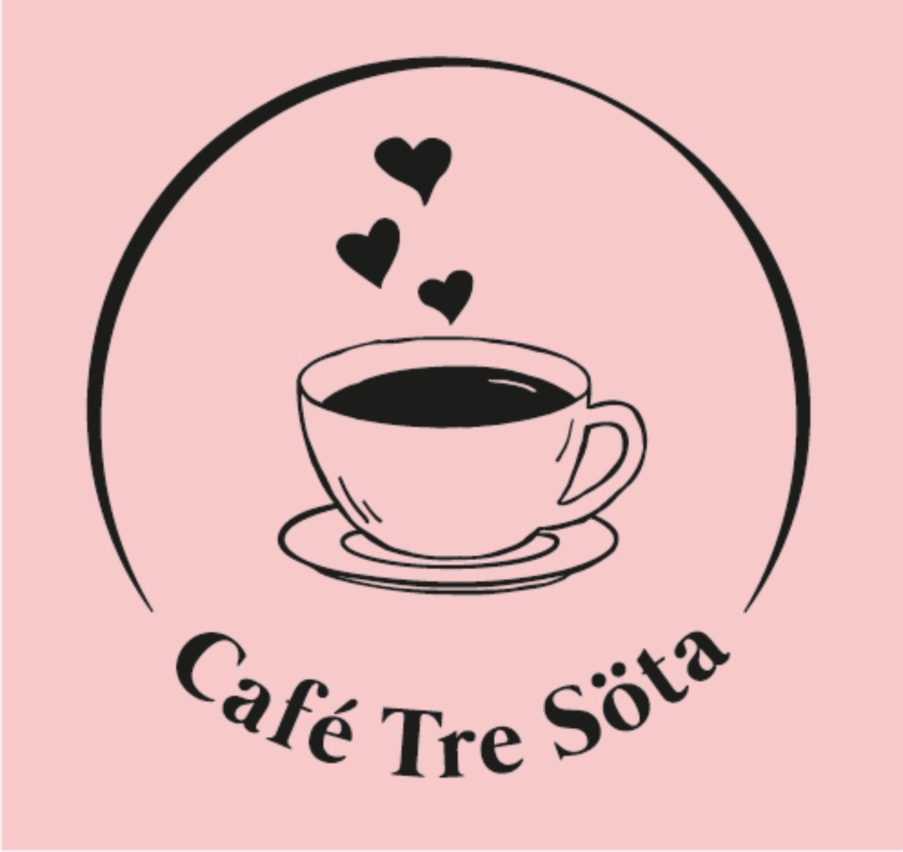 Logga för Café tre söta